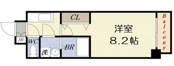 サムティ中之島WESTの物件間取画像